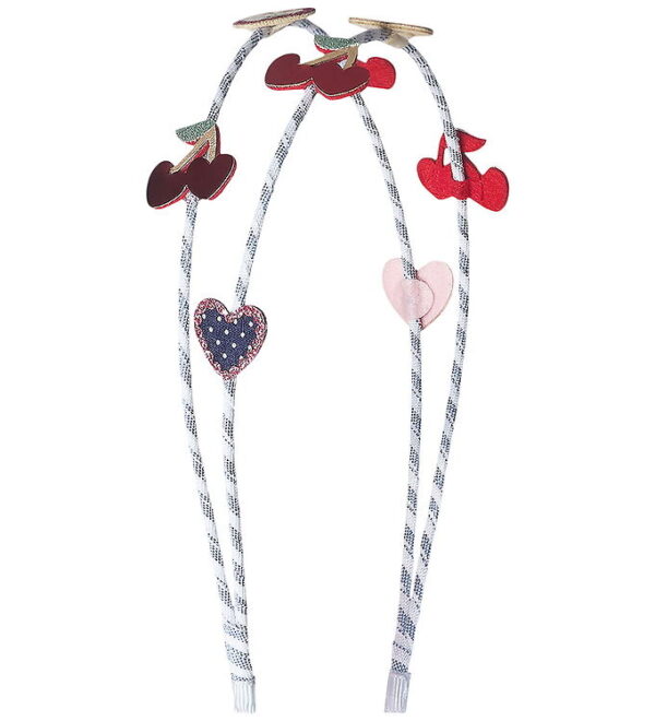 Mimi & Lula Hårbøjle - Dobbelt - Red Cherries Mon Cheri