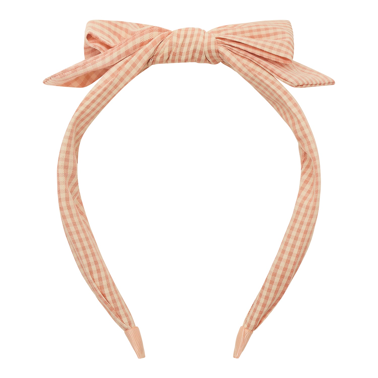 Mimi & Lula Hårbøjle - Gingham Peaches and Cream