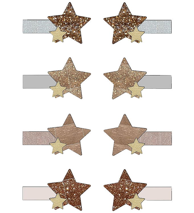 Mimi & Lula Hårclips - 8-pak - Mini Starry Shimmer