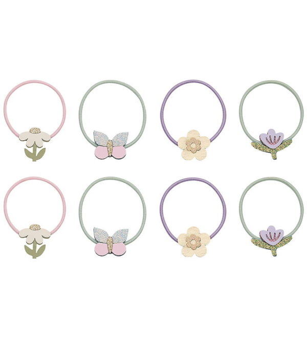 Mimi & Lula Hårelastikker - 8-pak - Flower Garden Bouquet