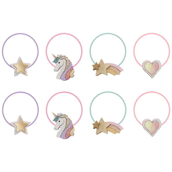 Mimi & Lula Hårelastikker - 8-pak - Mini Dreamy My Little Unicor