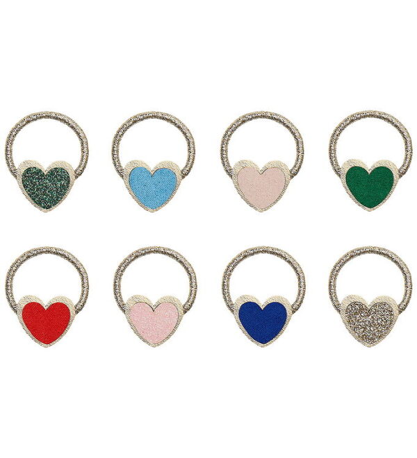 Mimi & Lula Hårelastikker - 8-pak - Mini Heartbeam