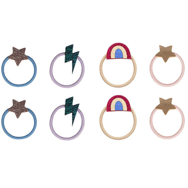 Mimi & Lula Hårelastikker - 8-pak - Mini Rainbow Dancing Queen Mimi & Lula Hårelastikker - 8-pak - Mini Rainbow Dancing Queen
