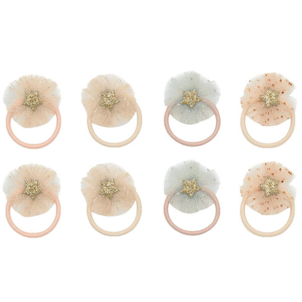 Mimi & Lula Hårelastikker - 8-pak - Mini Tulle Enchanted