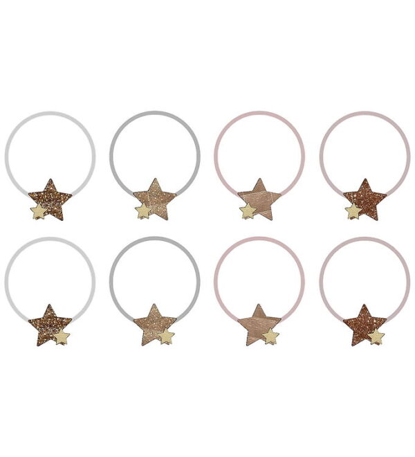 Mimi & Lula Hårelastikker - 8-pak - Starry Shimmer