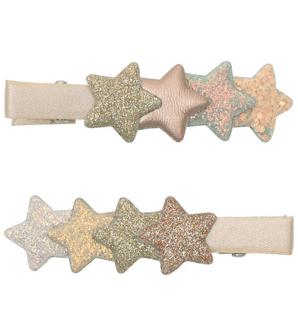 Mimi & Lula Hårklips - 2-pak - 5 cm - Layered Star Shimmer Encha