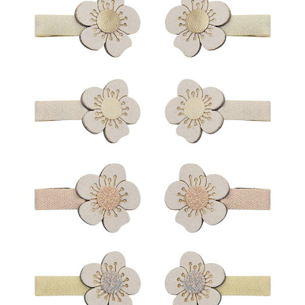 Mimi & Lula Hårklips - 8-pak - 3 cm - Mini Blossom Peaches and C