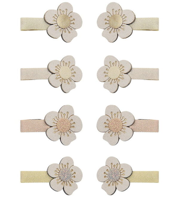 Mimi & Lula Hårklips - 8-pak - 3 cm - Mini Blossom Peaches and C