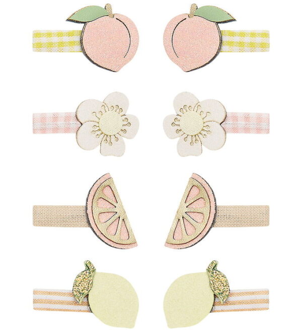 Mimi & Lula Hårklips - 8-pak - 3 cm - Mini Citrus Peaches and Cr