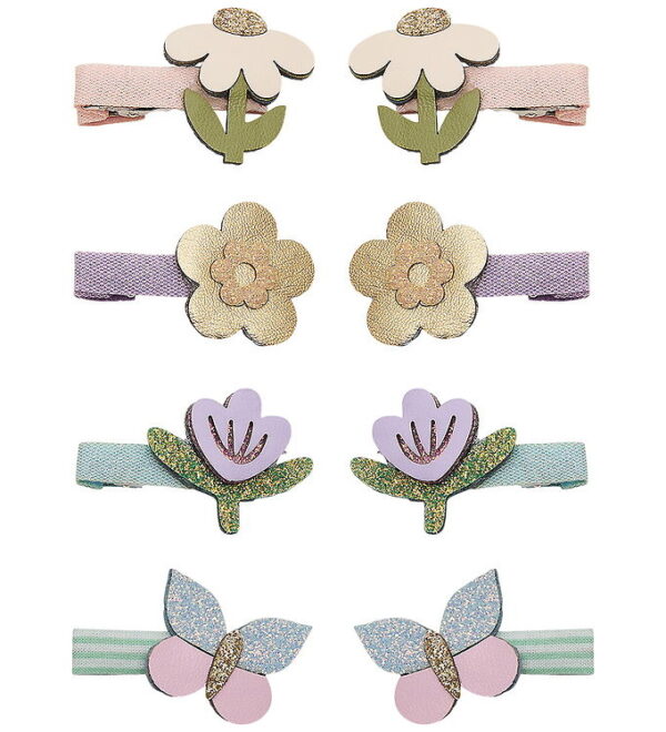 Mimi & Lula Hårklips - 8-pak - 3 cm - Mini Flower Garden Bouquet