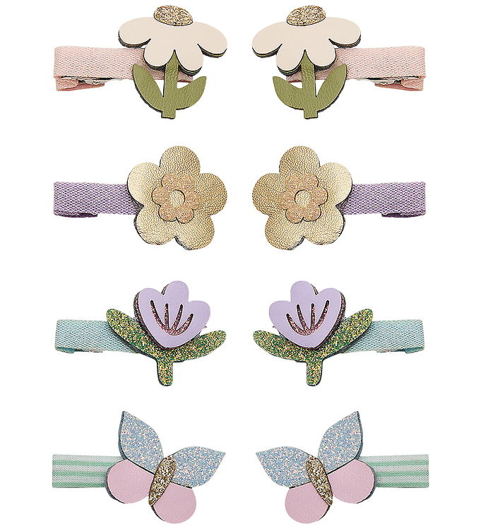 Mimi & Lula Hårklips - 8-pak - 3 cm - Mini Flower Garden Bouquet