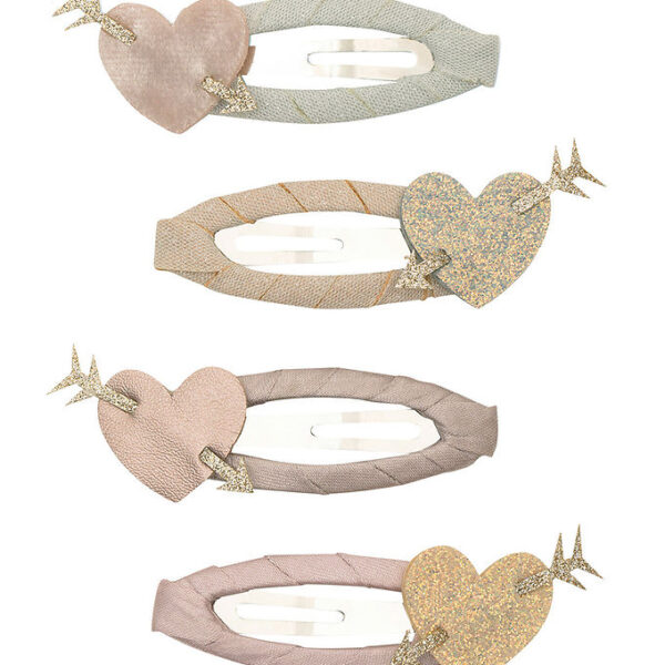 Mimi & Lula Hårspænder - 4-pak - 5 cm - Cupid Heart