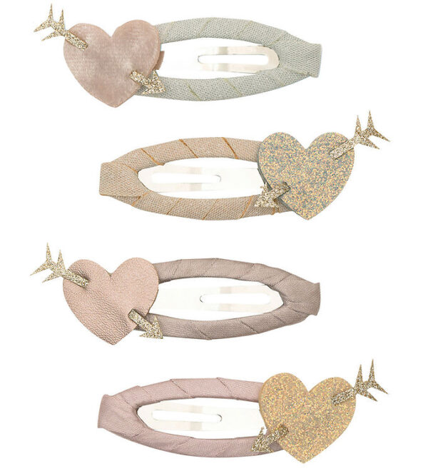 Mimi & Lula Hårspænder - 4-pak - 5 cm - Cupid Heart
