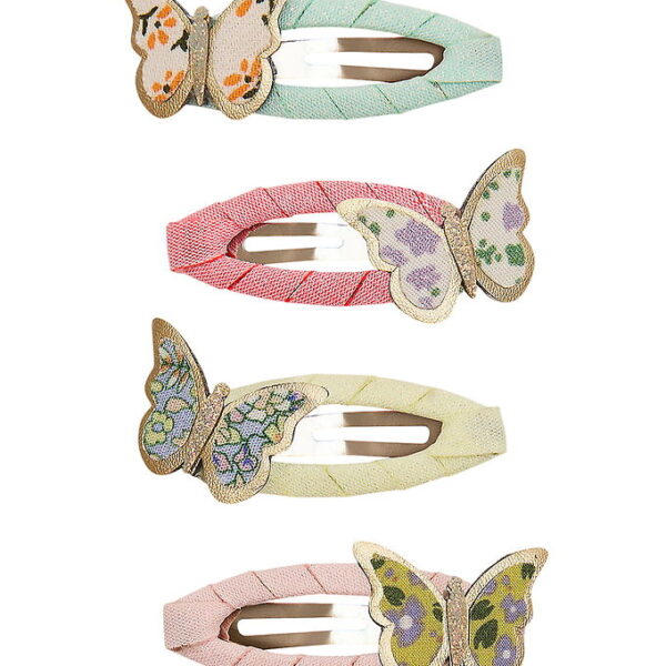 Mimi & Lula Hårspænder - 4-pak - 5 cm - Floral Butterfly