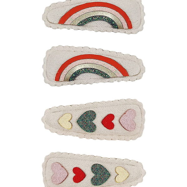 Mimi & Lula Hårspænder - 4-pak - 5 cm - Mabel Heartbeam