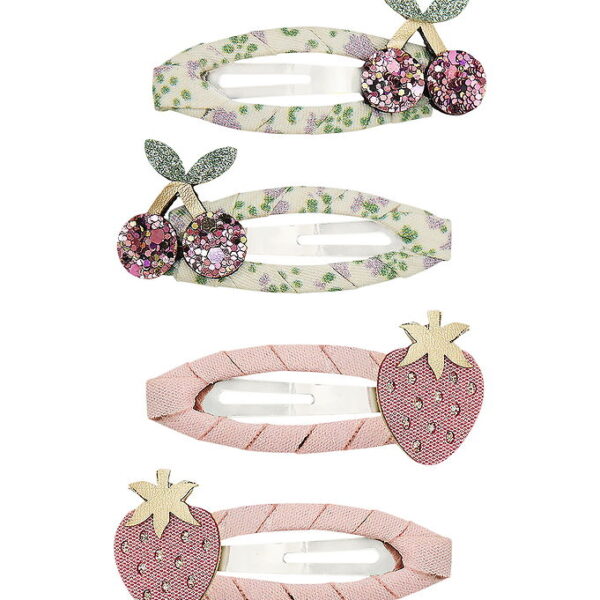 Mimi & Lula Hårspænder - 4-pak - 5 cm - Summer Fruit