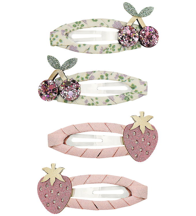 Mimi & Lula Hårspænder - 4-pak - 5 cm - Summer Fruit