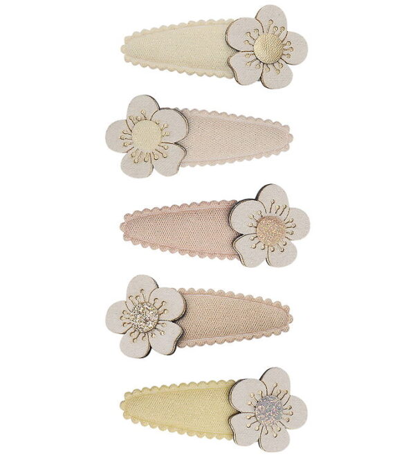 Mimi & Lula Hårspænder - 5-pak - 4 cm - Mini Blossom Peaches and