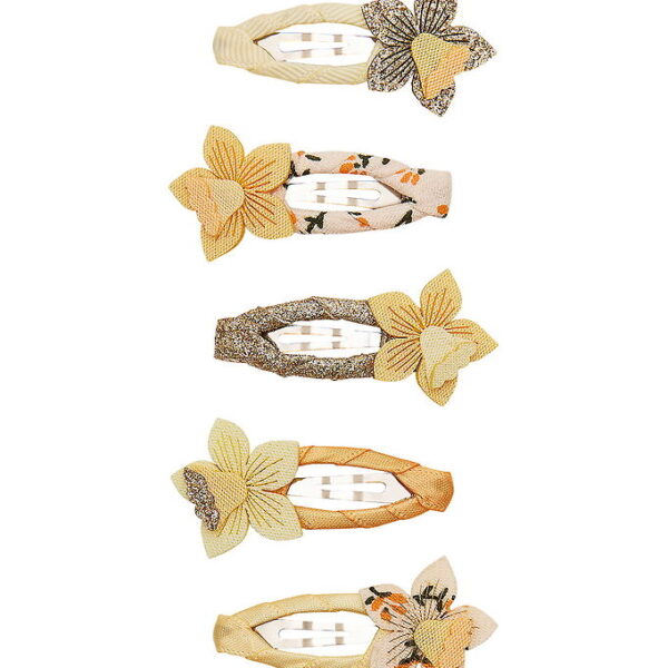 Mimi & Lula Hårspænder - 5-pak - 4 cm - Mini Daffodil