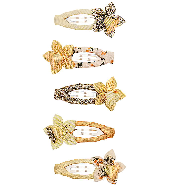 Mimi & Lula Hårspænder - 5-pak - 4 cm - Mini Daffodil