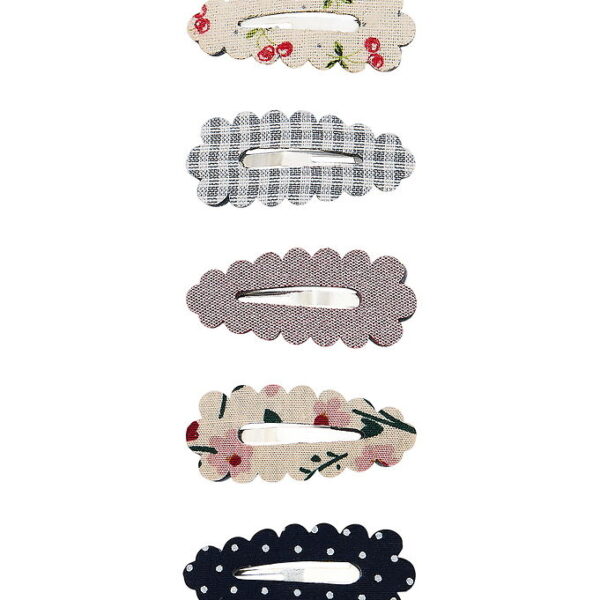 Mimi & Lula Hårspænder - 5-pak - 4 cm - Mini Scalloped Edge Mon