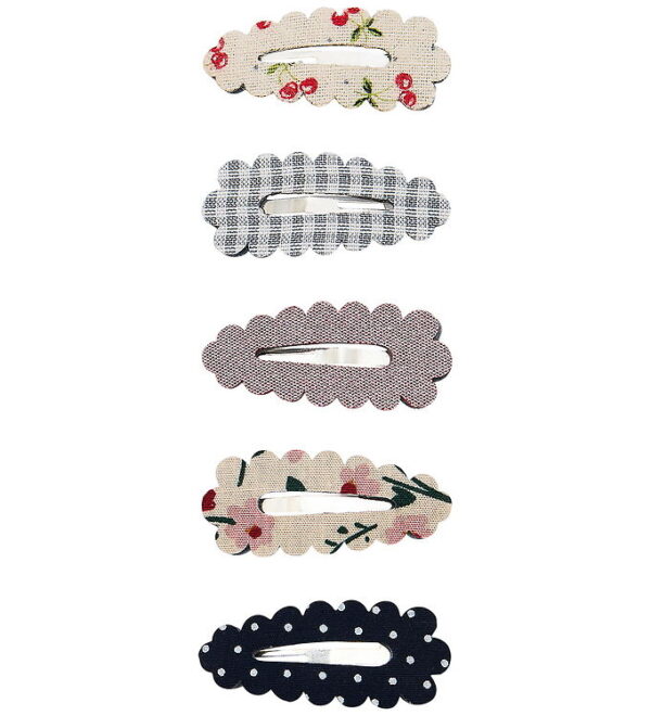 Mimi & Lula Hårspænder - 5-pak - 4 cm - Mini Scalloped Edge Mon
