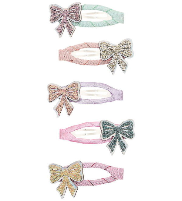 Mimi & Lula Hårspænder - 5-pak - 4 cm - Mini Sparkle Bow