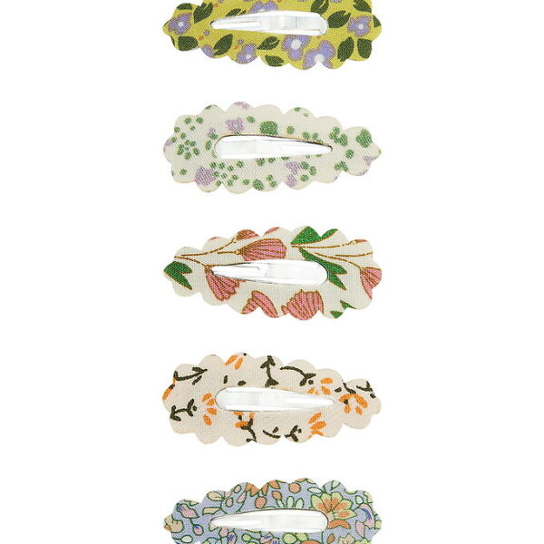 Mimi & Lula Hårspænder - 5-pak - 4 cm - Scalloped Spring on the