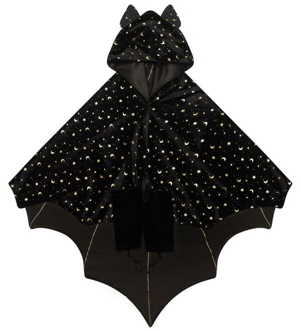 Mimi & Lula Kappe m. Hætte - Black Bat Halloween