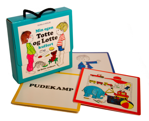 Min Egen Totte og Lotte-Kuffert , Forlaget Carlsen - Ord-kort - Legekammeraten.dk