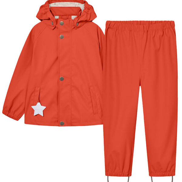 Mini A Ture Regntøj - PU - MatReinar - Paprika Red