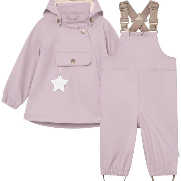Mini A Ture Regntøj m. Seler - PU - MatWainis - Cloud Purple