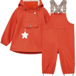 Mini A Ture Regntøj m. Seler - PU - MatWainis - Paprika Red