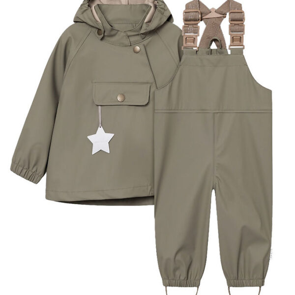 Mini A Ture Regntøj m. Seler - PU - MatWainis - Vert