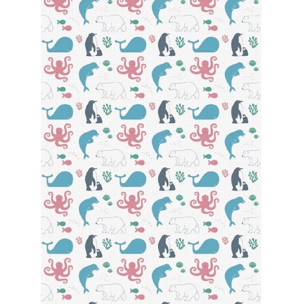 Mininor Pusleunderlag - Engangs - 6-Pak - Hvid m. Dyr