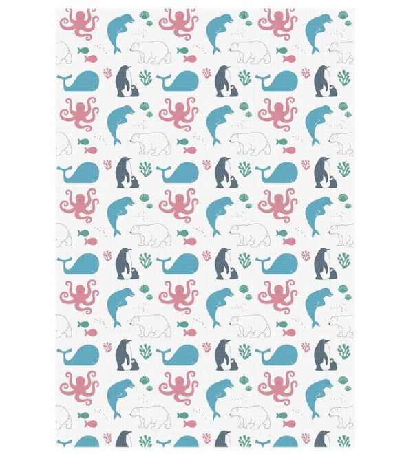 Mininor Pusleunderlag - Engangs - 6-Pak - Hvid m. Dyr