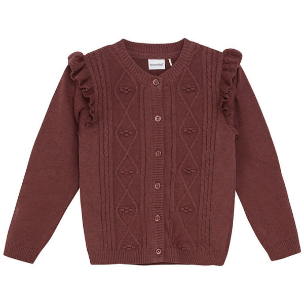 Minymo Cardigan - Strik - Rose Brown