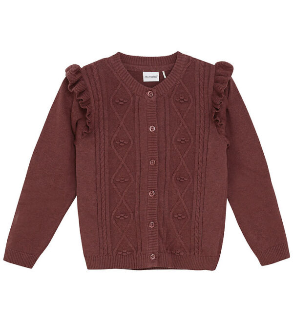 Minymo Cardigan - Strik - Rose Brown
