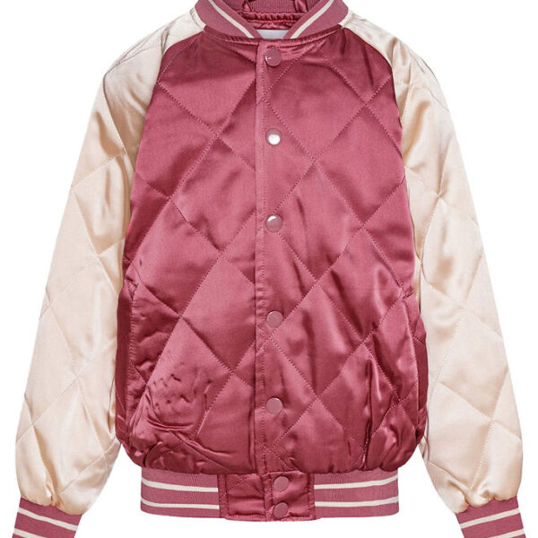 Molo Bomberjakke - Haru - Dark Rose/Creme m. Broderi Molo Bomberjakke - Haru - Dark Rose/Creme m. Broderi