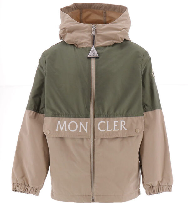 Moncler Jakke - Joly - Beige/Mørkegrøn