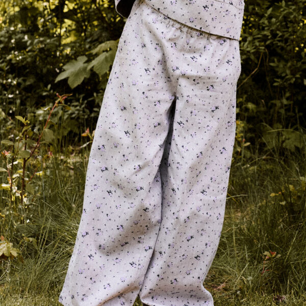 NAME IT Bukser Wide Drita Lavender Gray