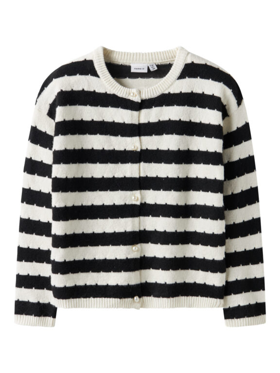 NAME IT Cardigan Loose Sylvea Cloud Dancer
