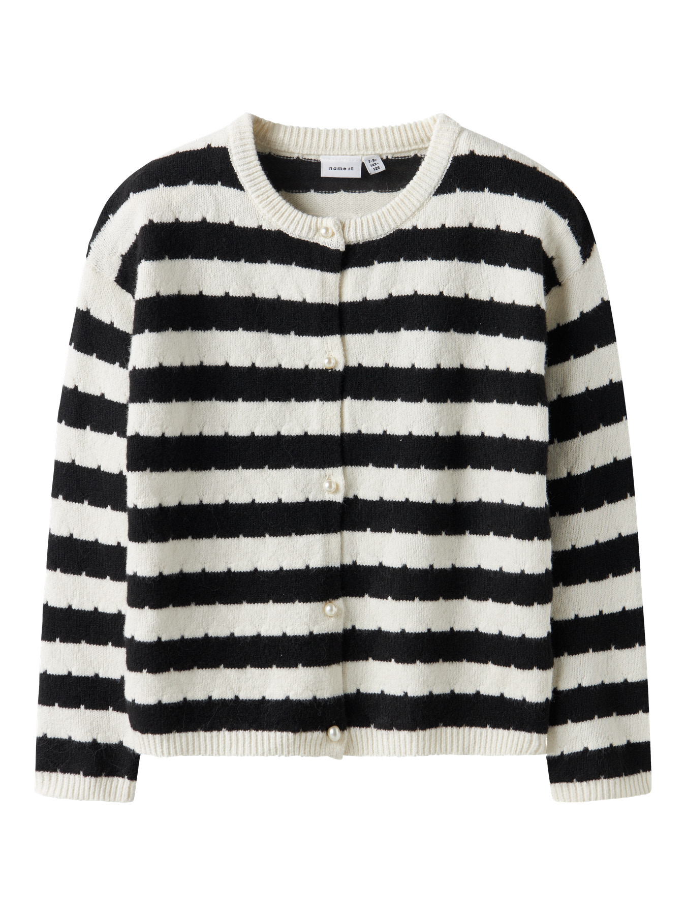NAME IT Cardigan Loose Sylvea Cloud Dancer