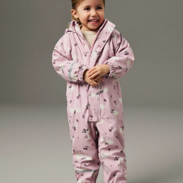 NAME IT Fleece Regndragt Dry10 Keepsake Lilac Swans