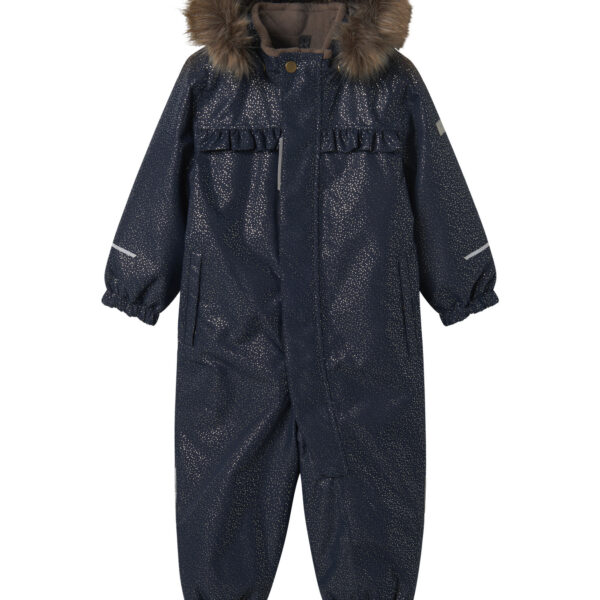 NAME IT Flyverdragt Snow10 Frill Glitter Dark Sapphire NAME IT Flyverdragt Snow10 Frill Glitter Dark Sapphire