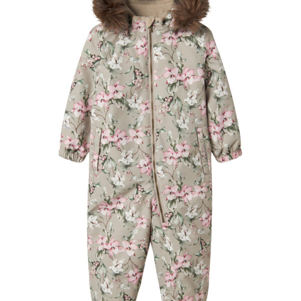 NAME IT Flyverdragt Snow10 Pure Cashmere Mellow Flower