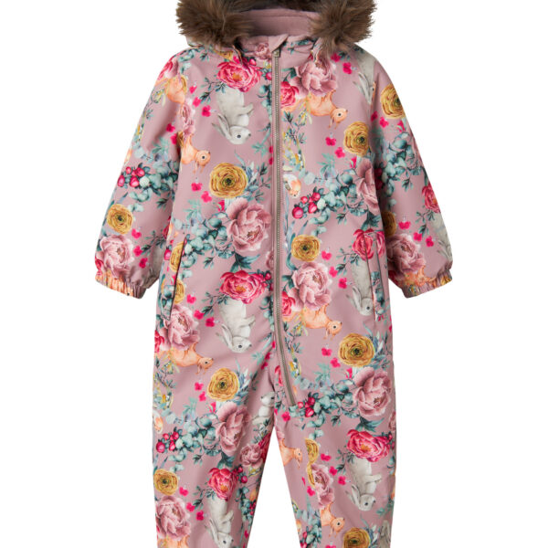 NAME IT Flyverdragt Snow10 Woodrose Flower Rabbit