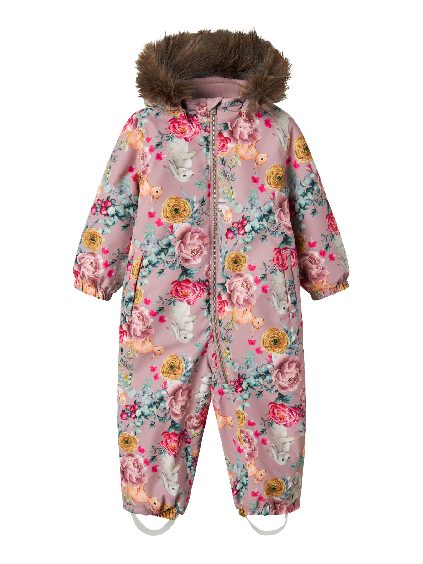 NAME IT Flyverdragt Snow10 Woodrose Flower Rabbit NAME IT Flyverdragt Snow10 Woodrose Flower Rabbit