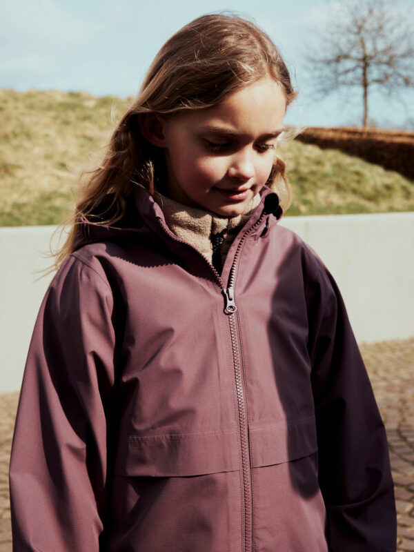 NAME IT Regnjakke Mizzle Plum Wine