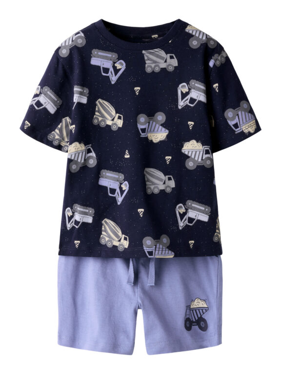 NAME IT Shorts og T-shirt Sæt Hector Navy Blazer